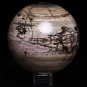 99mm Natural Peach Blossom Jasper crystal ball,Sphere Massage energy healing QT1