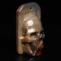 37g Natural ocean jasper Skull Gemstone Gift Quartz Crystal Pendant Necklace FH1