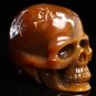 3.4" Gemstone Crazy Lace Agate CRYSTAL SKULL Laughter! Increase Energy! Rare TM3
