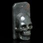 52g Natural Ocean jasper Hand carved Crystal Skull head good luck pendant FH2