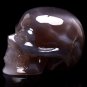 BRAZIL GEODE AGATE Carved Crystal Skull Skeleton, Realistic,Crystal Healing TM17