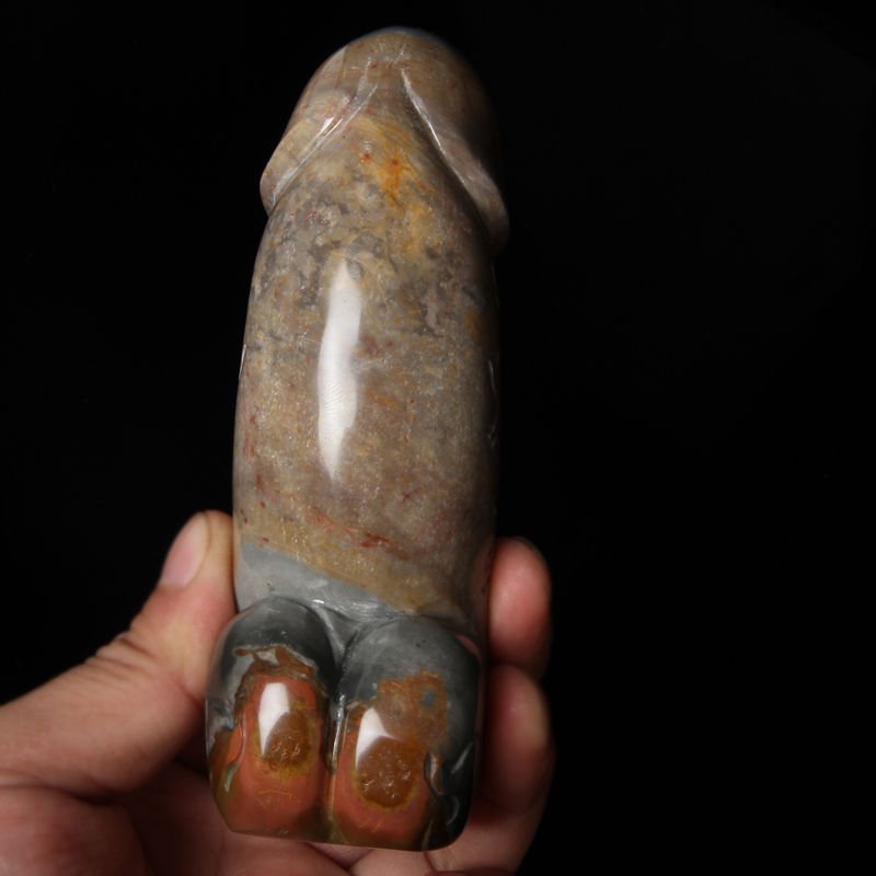 4.8" Natural OCEAN JASPER Penis Phallus, Dick,Quartz,crystal worship Massage 104