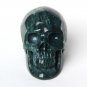 3.2" BRAZIL GEODE AGATE Carved Crystal Skull Skeleton, Realistic, Healing N36