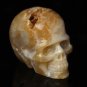 2.9" Natural reality of the alien agate crystal skull cave pure hand-carved DT10
