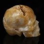 2.9" Natural reality of the alien agate crystal skull cave pure hand-carved DT10