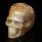 2.9" Natural reality of the alien agate crystal skull cave pure hand-carved DT10