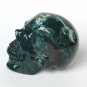 3.2" BRAZIL GEODE AGATE Carved Crystal Skull Skeleton, Realistic, Healing N41