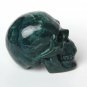 3.2" BRAZIL GEODE AGATE Carved Crystal Skull Skeleton, Realistic, Healing N41