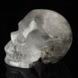 3.5"Natural Green Clear Quartz Crystal Skull activated Ancient Skull Amar ET TL2