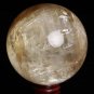 78mm Beautiful Natural Calcite ball, crystal ball Rainbow Magic beauty energy F4