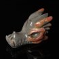 3.5" Craved Natural Ocean jasper quartz crystal dragon skull Reiki Healing LH6