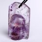 2.2" Natural amethyst skull pendant sign 50g