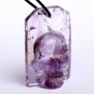 2.2" Natural amethyst skull pendant sign 50g