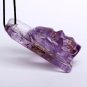 2.2" Natural amethyst skull pendant sign 50g