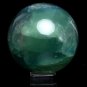 68mm Natural Rare blue Rainbow Fluorite ball,crystal Sphere meditation energy Y5