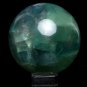 68mm Natural Rare blue Rainbow Fluorite ball,crystal Sphere meditation energy Y5