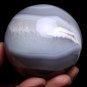 82mm Natural agate Ball Quartz crystal Ball Magic Sphere Divination healing QM2