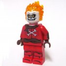 Blazing Skull Marvel Custom minifigure movie building toy figure