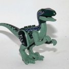 Blue velociraptor Jurassic World Custom minifigure movie building toy figure