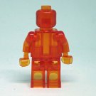 Clear Orange DIY Custom minifigure movie building toy figure
