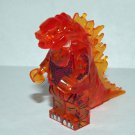 Clear Fire Godzilla Monster Custom minifigure Horror movie building toy figure!