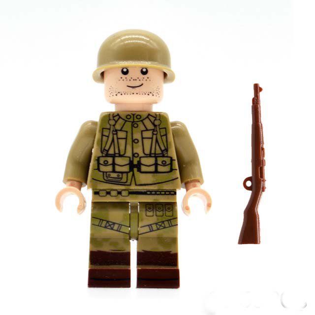 US Soldier WW2 Pacific custom minifigure movie building  Army toy figure