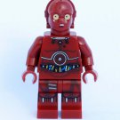 Red Protocol Droid Star Wars Custom minifigure movie building toy figure