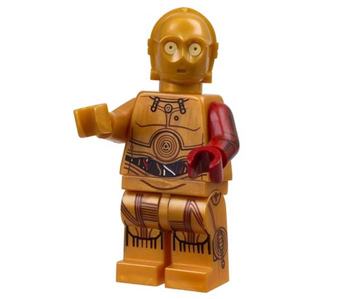 C3PO Droid Star Wars Custom minifigure movie building toy figure