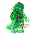 Clear Godzilla Monster Custom minifigure Horror movie building toy figure!