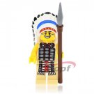 Indian Chief Brave soldier Custom minifigure building army castle knight toy figure