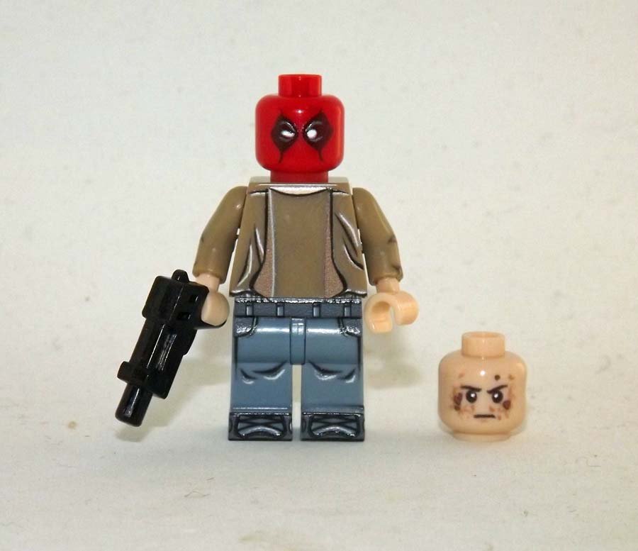 Deadpool Marvel Custom minifigure Comic movie building toy figure!