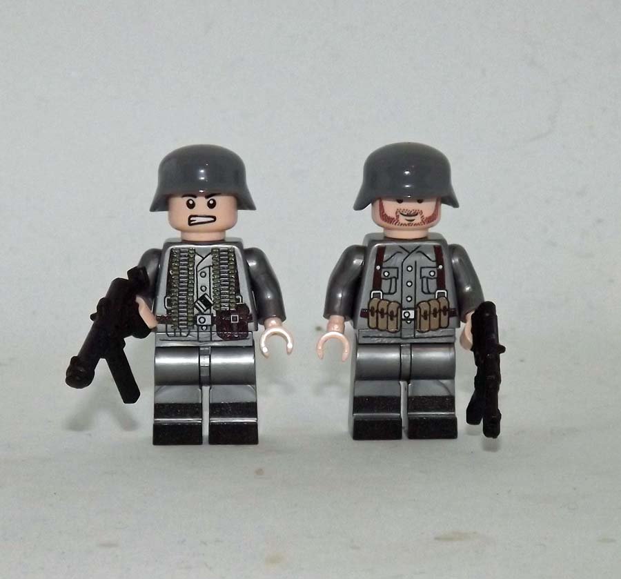 German Army WW2 custom minifigure gunner set movie building Soldiers toy figure!