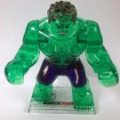 Big Clear Hulk movie Marvel Custom minifigure movie building toy figur!