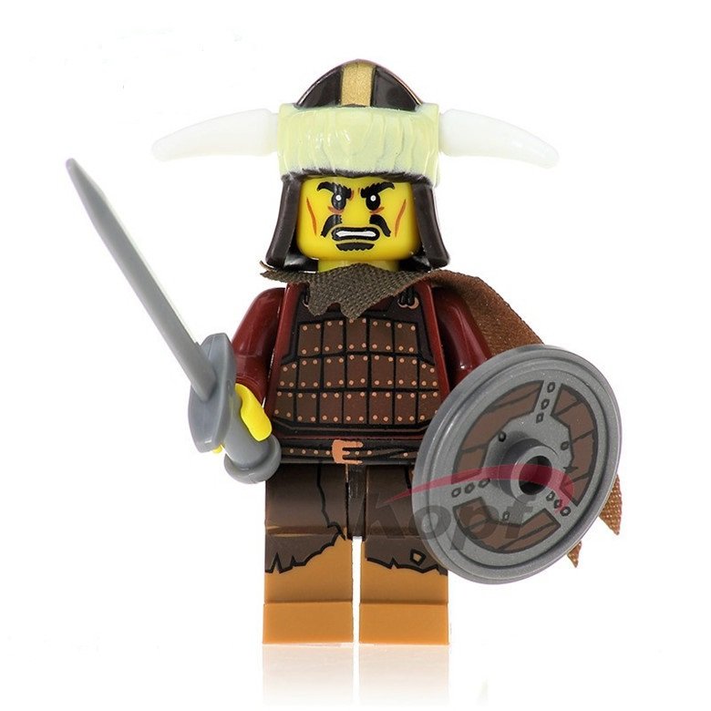 Mongol warrior  soldier Custom minifigure building army castle knight toy figure