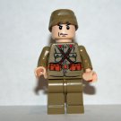 Japanese WW2 Army soldier Custom minifigure Comic movie building green hat army toy figure
