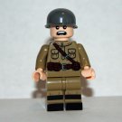 Russian WW2 Army soldier Custom minifigure Comic movie building green hat army toy figure