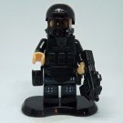 Police Swat soldier Custom minifigure Comic movie building green helmet army toy figure