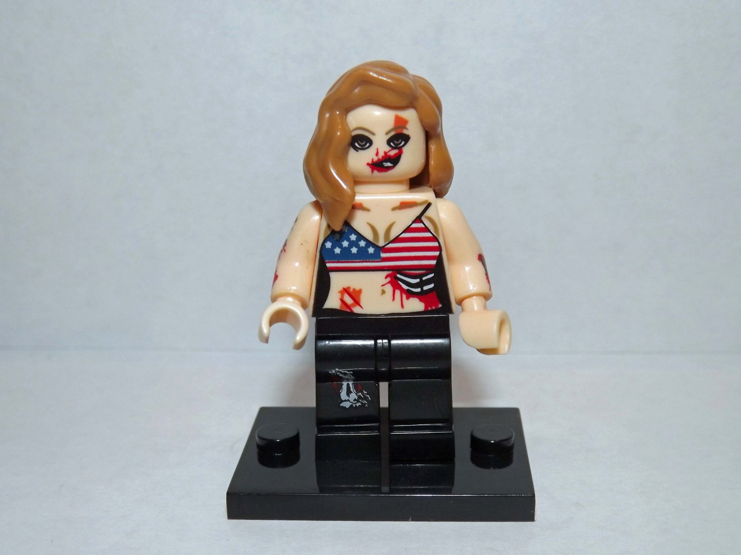 Female Zombie Walking Dead Custom minifigure HBO TV Show zombie Horror movie building toy figure!
