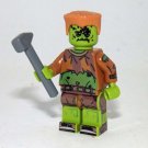 Zombie Frankenstein Walking Dead Custom minifigure HBO TV Show Horror movie building toy figure!