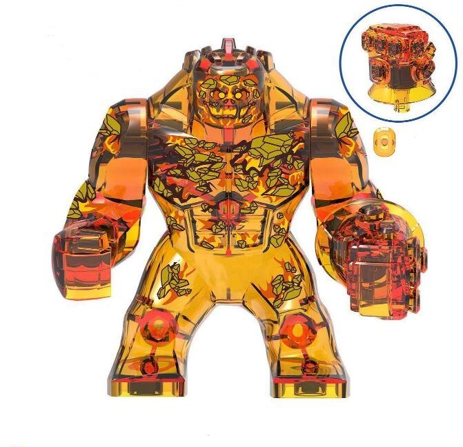 Big Fire elemental infinity gauntlet Marvel Custom minifigure movie building toy figure!!