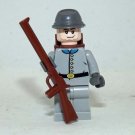 Confederate Rebel Soldier Civil War custom minifigure building Army toy figure