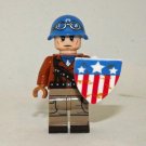 Captain America WW2 Marvel Custom minifigure movie building toy figure!