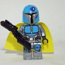 the Mandalorian Blue  Star Wars TV Custom minifigure movie building toy figure