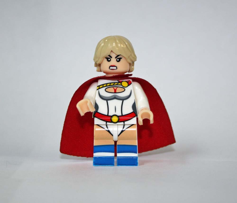 Power Girl Marvel Custom minifigure movie building toy figure!