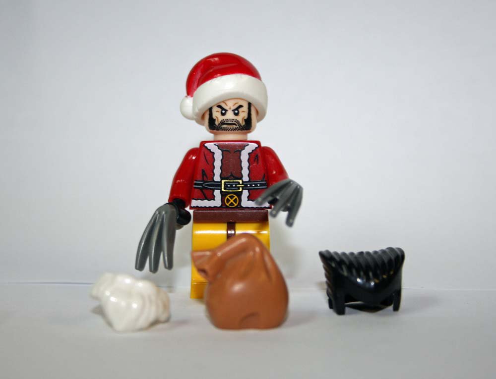 Wolverine Santa Christmas Marvel Custom minifigure building movie toy figure!!!