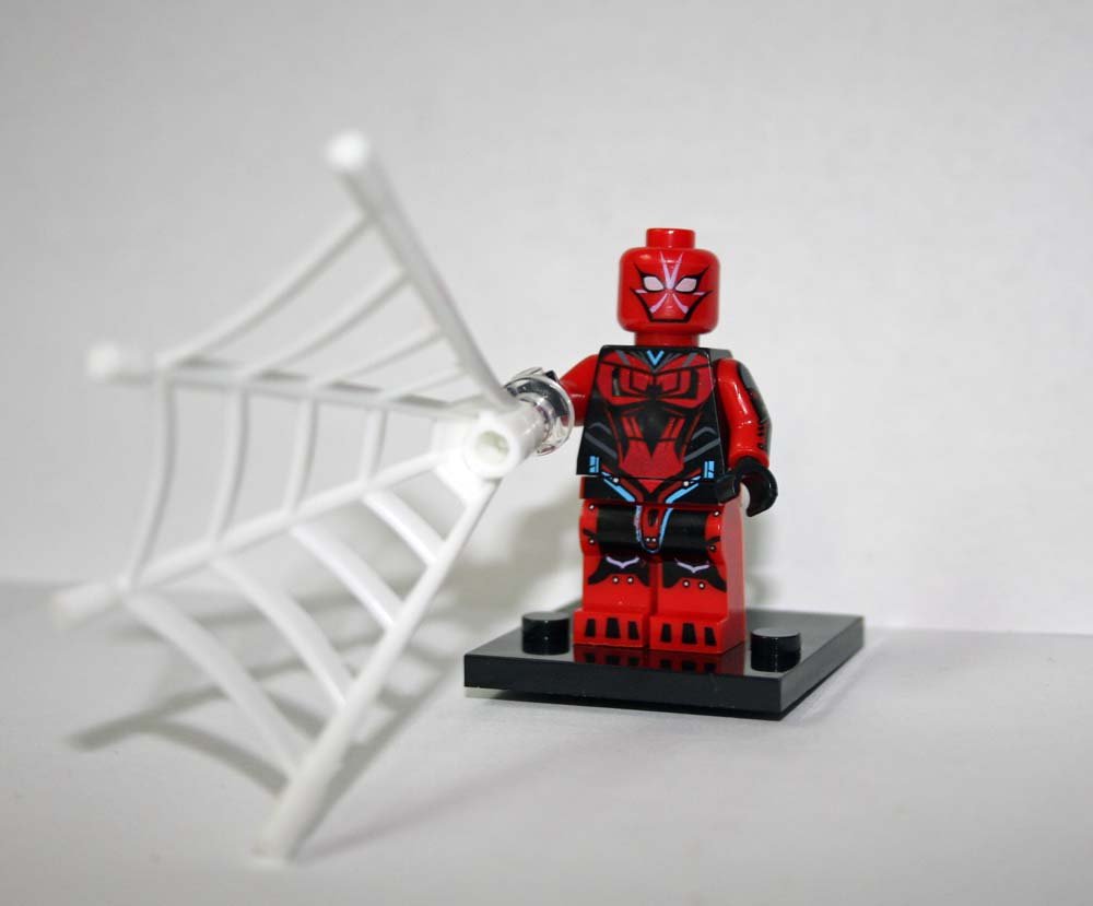 Spider-man with web Marvel Custom minifigure movie building toy figure