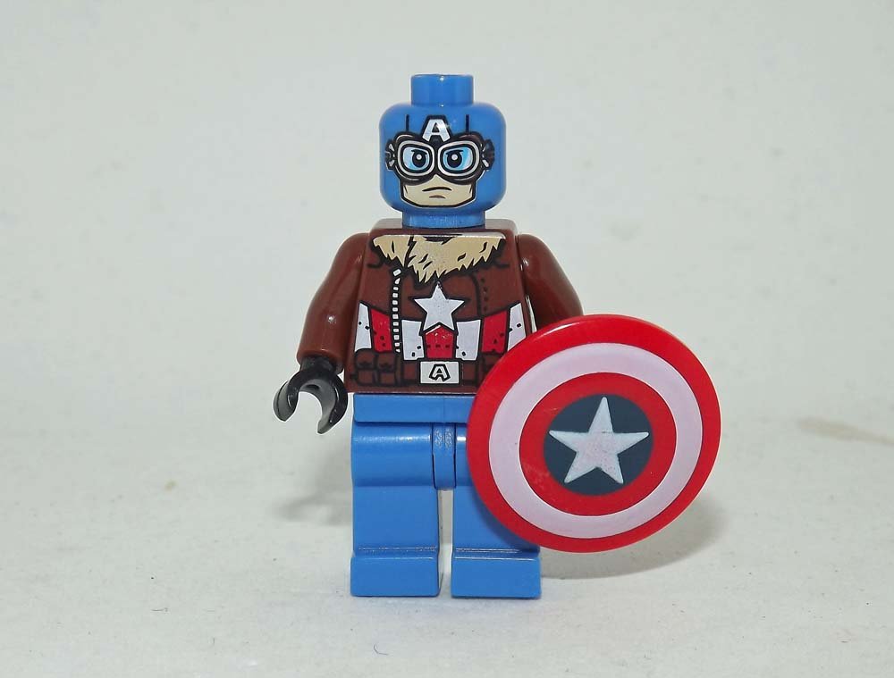 Captain America WW2 Marvel! Custom minifigure movie building toy figure!