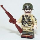 101st Airborne D-Day US Soldier WW2 custom minifigure movie building  Army toy figure