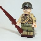 Ranger D-Day US Soldier WW2 custom minifigure movie building  Army toy figure