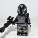 the Mandalorian Black  Star Wars TV Custom minifigure movie building toy figure